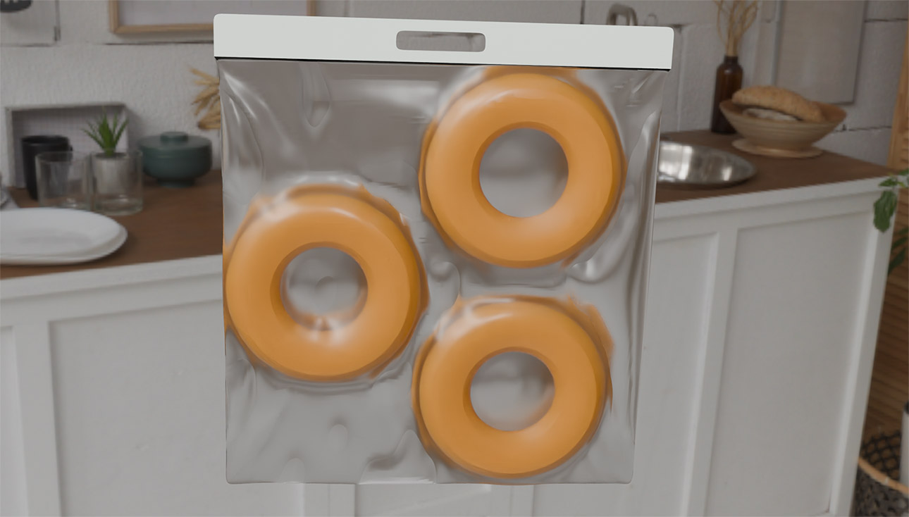 donut dans un emballage